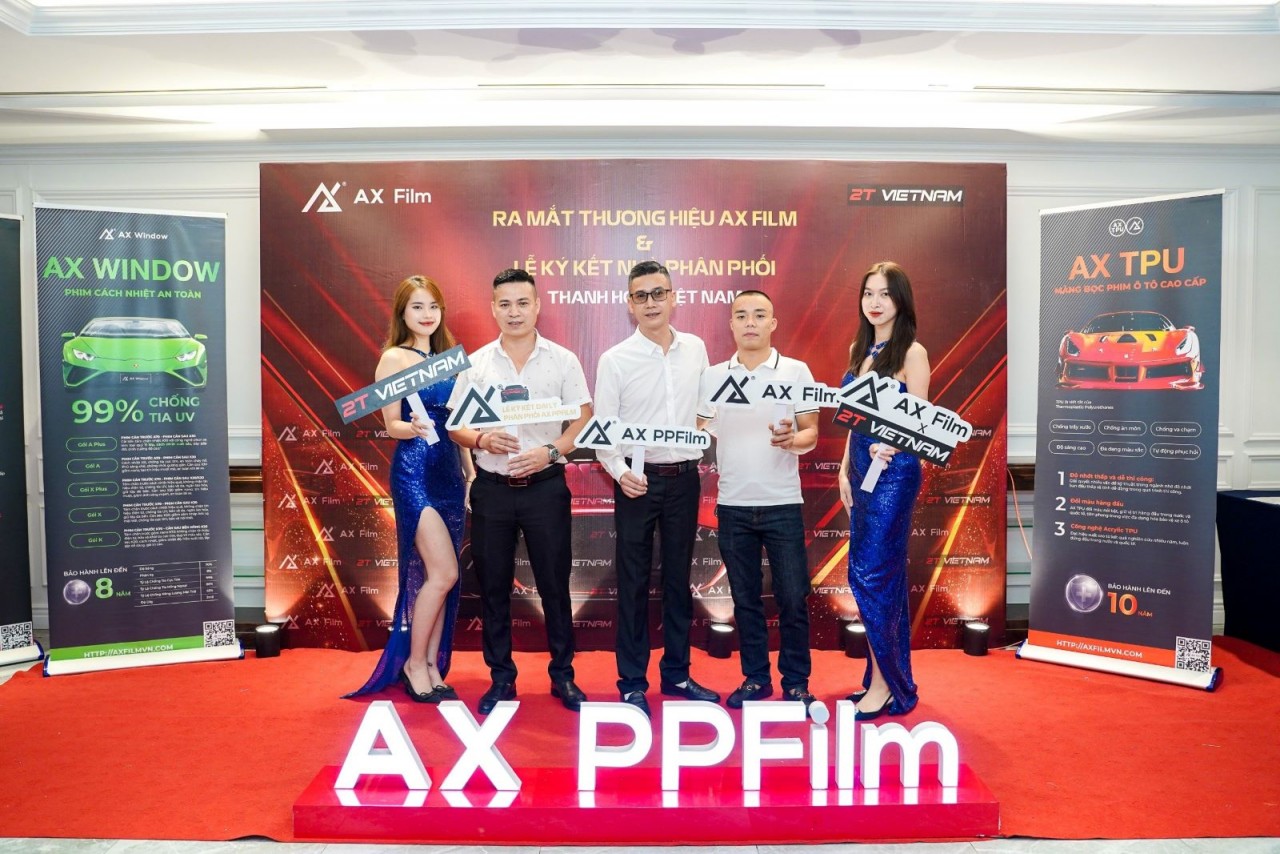 2T Việt Nam tiên phong trở thành nhà phân phối sản phẩm phim bảo vệ sơn xe PPF của AX Film tại miền trung