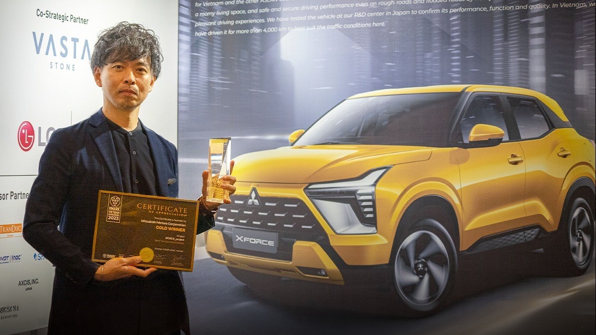 Mitsubishi XForce đạt giải vàng thiết kế Việt Nam VMARK 2023
