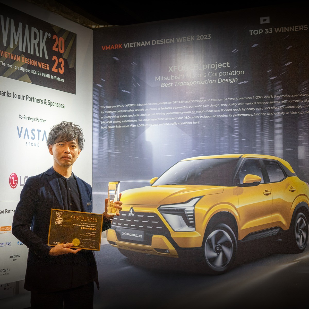 Mitsubishi XForce đạt giải vàng thiết kế Việt Nam VMARK 2023
