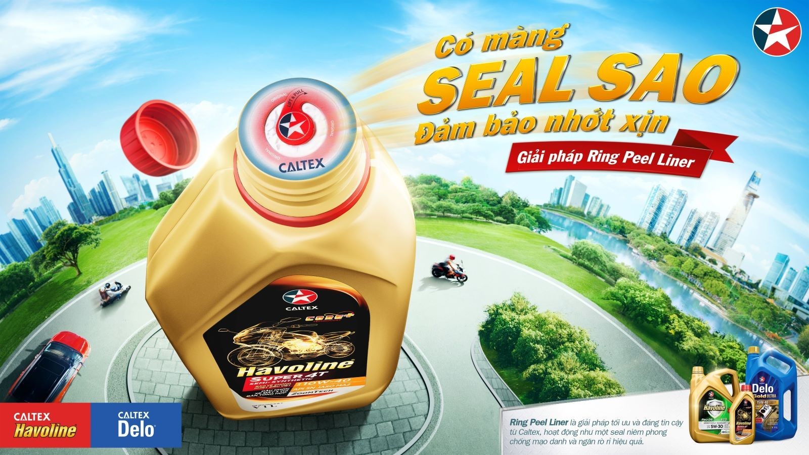 Ring Peel Liner: Giải pháp màng seal sao chống nhớt giả từ Caltex