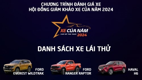 XE CỦA NĂM 2024 tổ chức lái thử xe cho Hội đồng Giám khảo