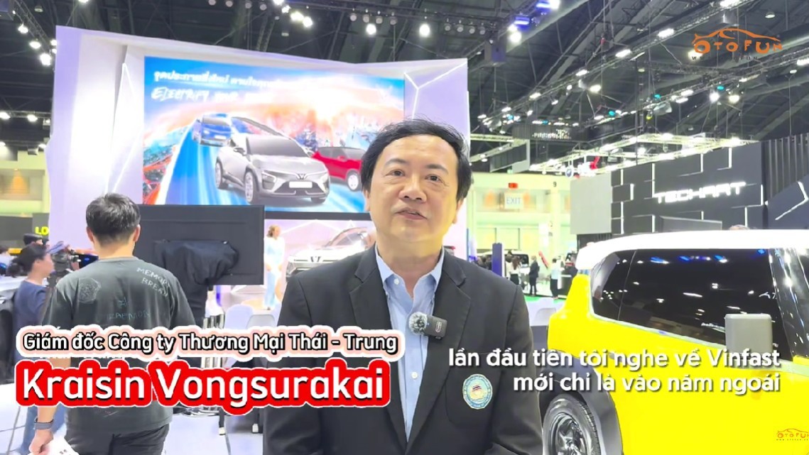 Người Thái nói về xe điện VinFast ra sao khi tận mắt xem dàn xe trưng bày tại Bangkok