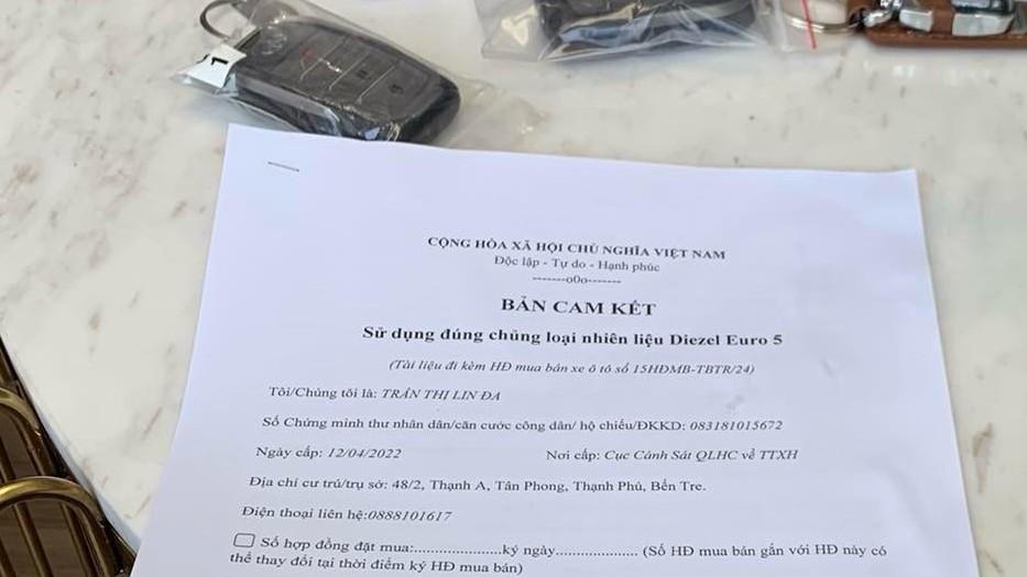 Thực hư chuyện khách hàng mua ô tô bị từ chối bảo hành nếu không đổ dầu 0,001S