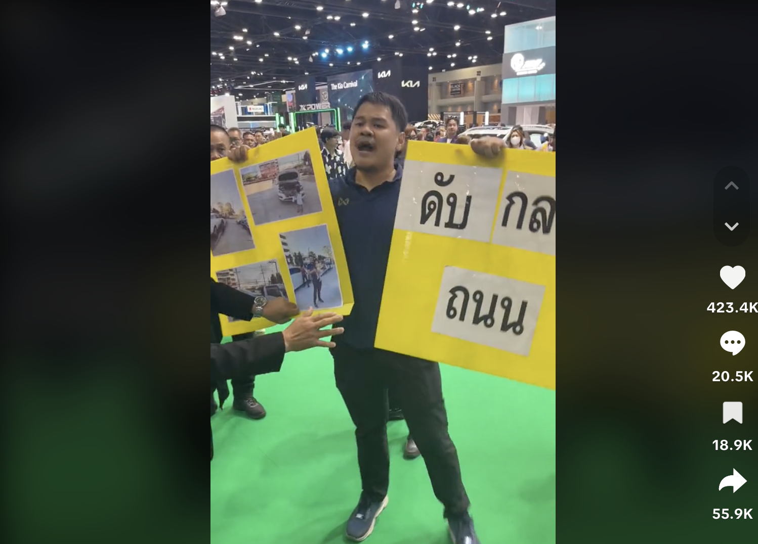 Người dùng Thái Lan tố cáo xe MG chất lượng kém ngay tại triển lãm ô tô Bangkok