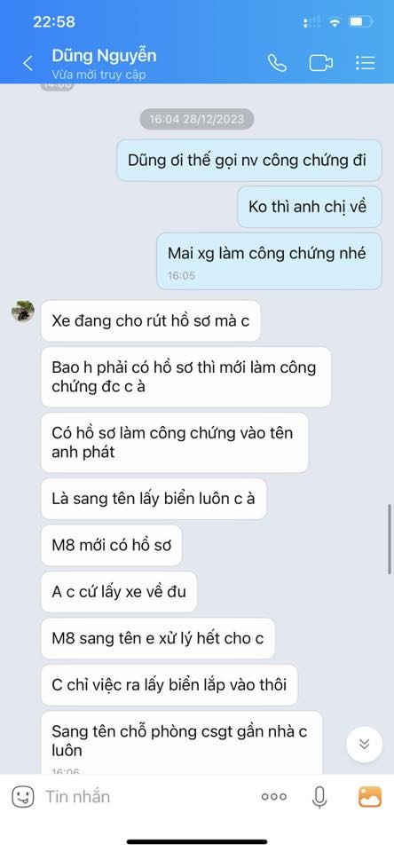 Bị lừa mua xe đã 