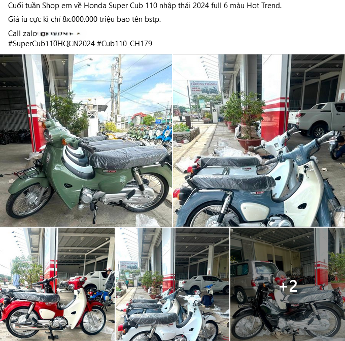 Cận cảnh Honda Super Cub 110 2024 nhập Thái với giá gần 90 triệu đồng