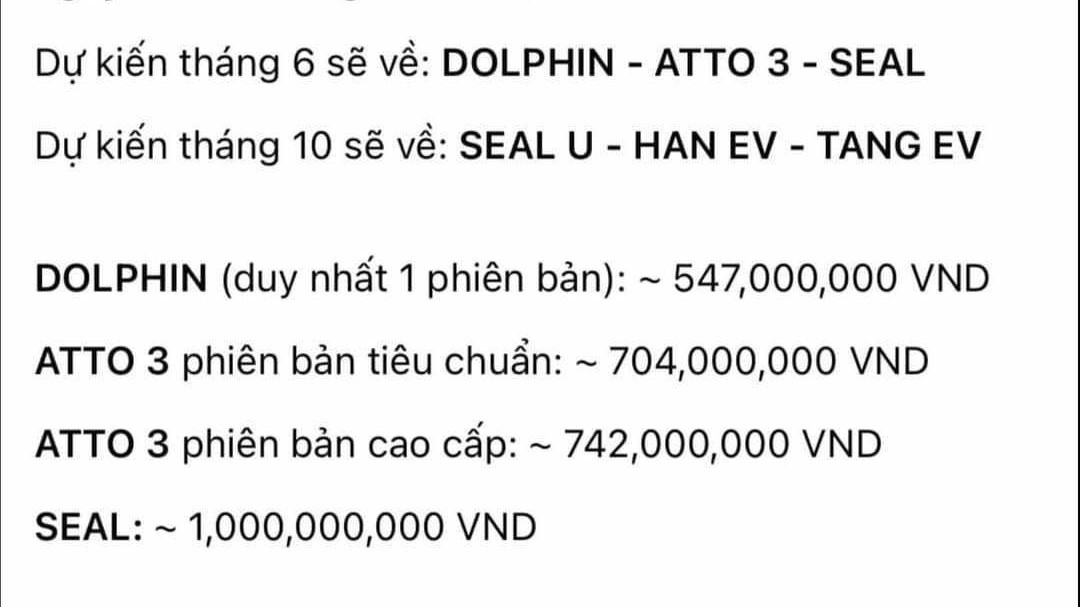 Xe điện Trung Quốc BYD lộ giá thăm dò thị trường, khách Việt băn khoăn hệ thống trạm sạc
