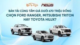 Xe bán tải dưới 670 triệu đồng, chọn Ford Ranger, Mitsubishi Triton hay Toyota Hilux?