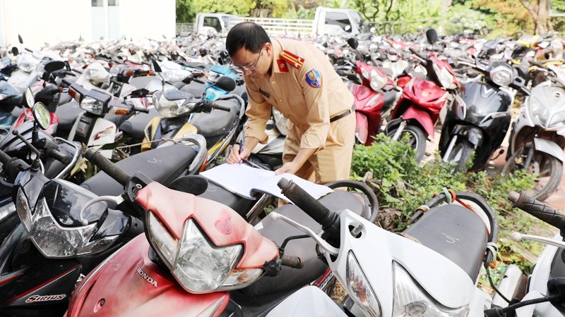 Thanh lý xe vi phạm giao thông như thế nào?