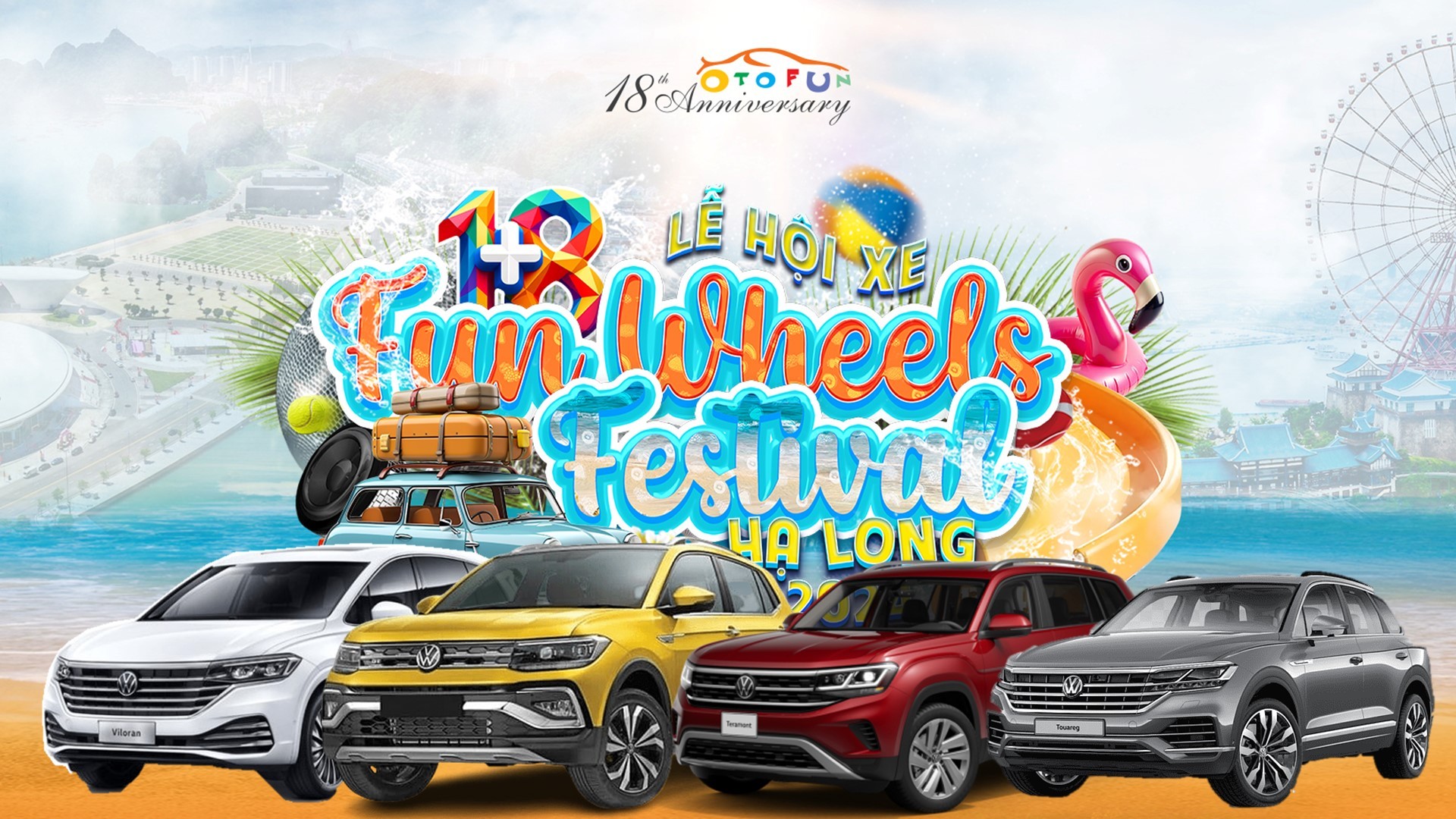 4 mẫu xe Volkswagen sẽ có mặt tại hoạt động lái thử trong Lễ hội xe Fun Wheels Festival Hạ Long 2024