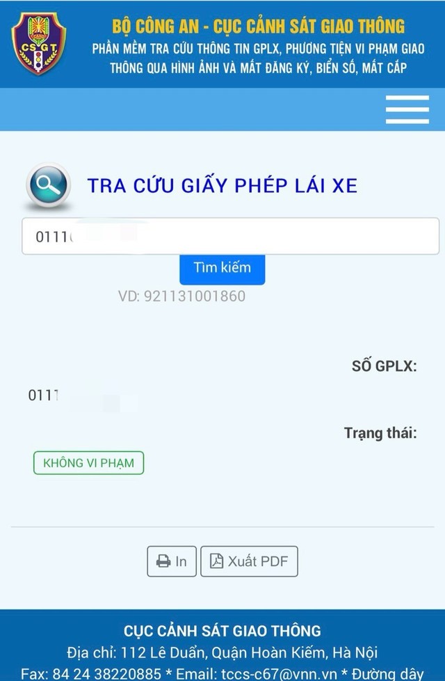 Những trường hợp đầu tiên bị xử phạt, tạm giữ giấy phép lái xe tích hợp trên VNeID