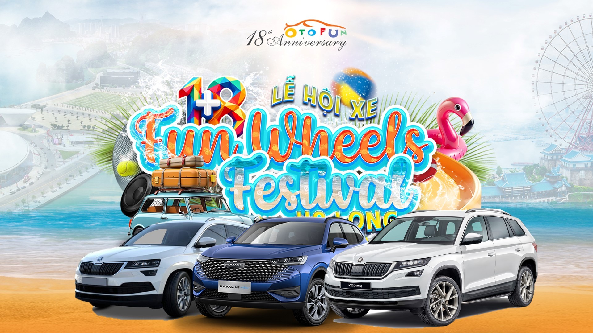 Lái thử xe Skoda Kodiaq, Karoq, Haval H6 tại Lễ hội xe Fun Wheels Festival Hạ Long 2024