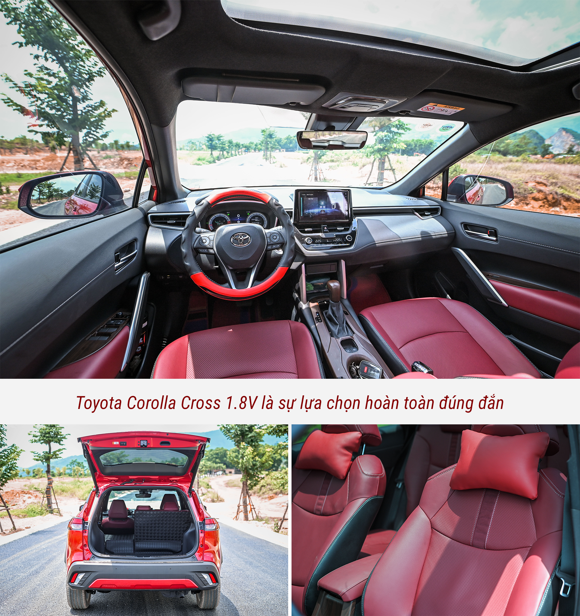 “Toyota Corolla Cross 1.8V là sự lựa chọn hoàn toàn đúng đắn” Nội thất Toyota Corolla Cross 1.8V