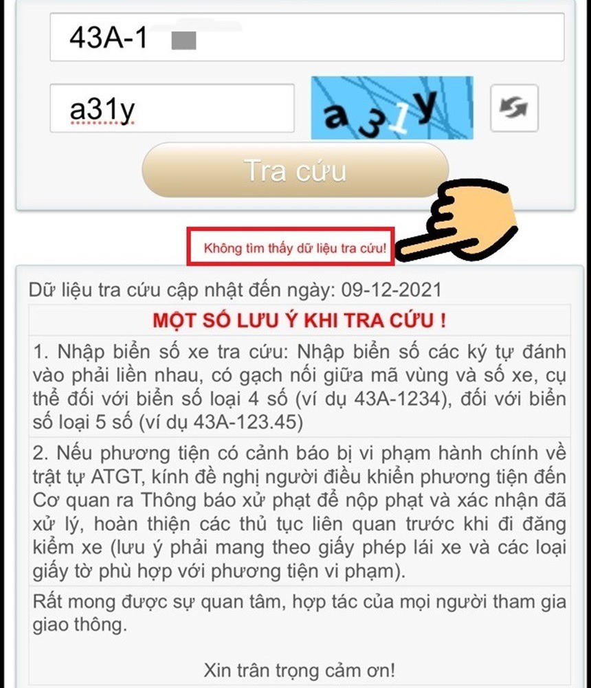 phạt nguội Đà Nẵng