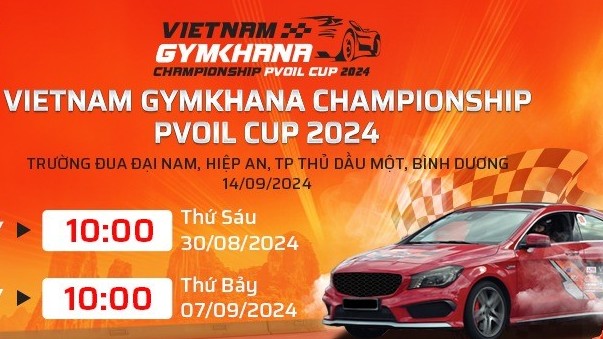 Chính thức mở cổng đăng ký Giải đua Ô tô Gymkhana Vô địch Miền Nam PVOIL Cup 2024