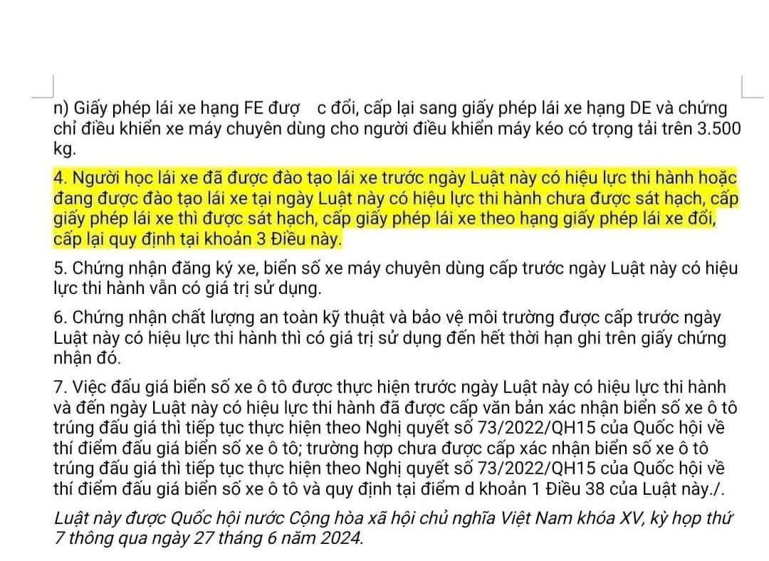 Vì sao có thông tin giấy phép lái xe hạng B1 không được điều khiển ô tô từ 1/1/2025