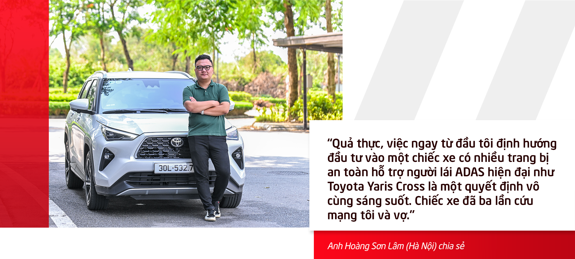 Trang bị an toàn trên xe Toyota Yaris Cross đã ba lần cứu mạng tôi