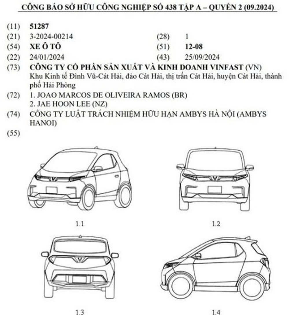 Hai mẫu xe máy điện VinFast mới vừa được đăng ký bản quyền
