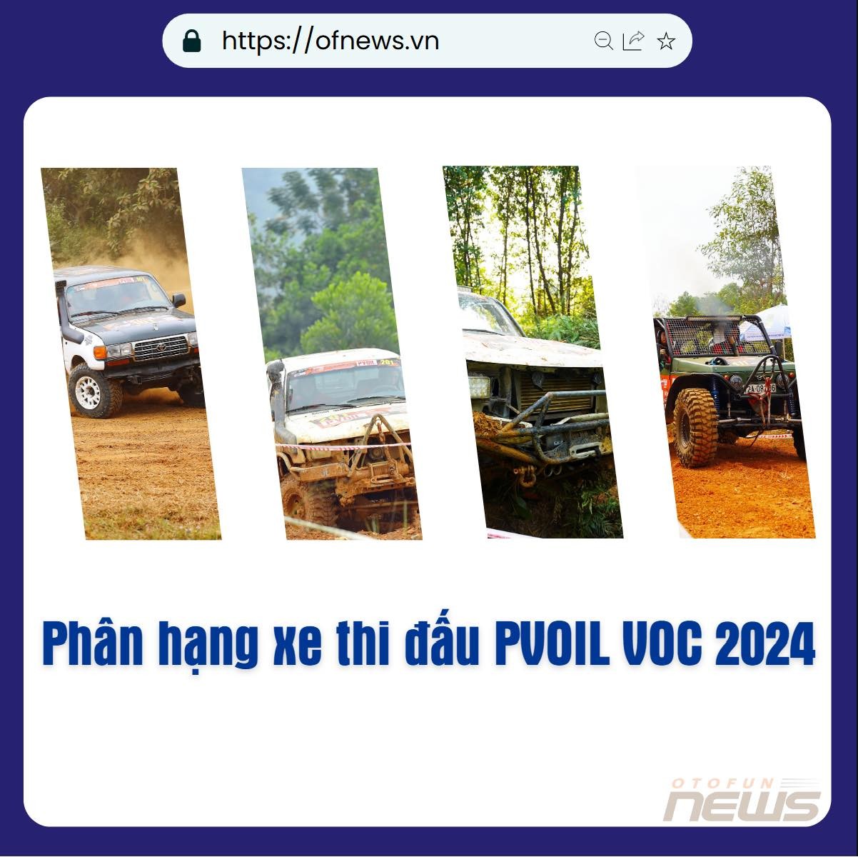 Phân hạng xe thi đấu tại PVOIL VOC 2024