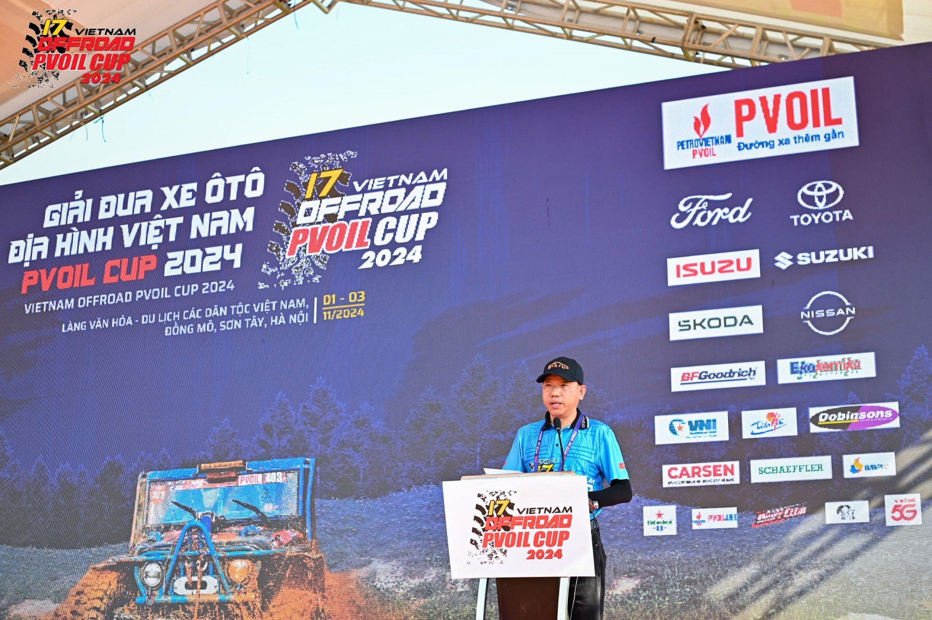 Giải đua xe Ô tô Địa hình Việt Nam PVOIL Cup 2024 chính thức khai mạc