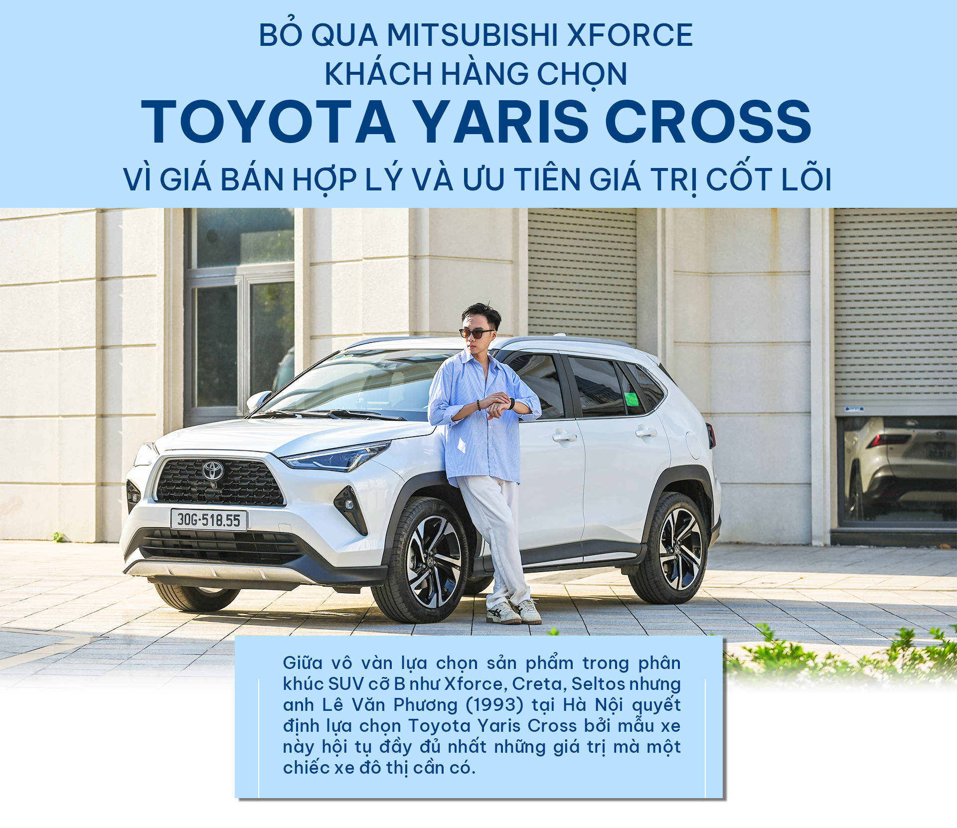 Bỏ qua Mitsubishi Xforce, khách hàng chọn Toyota Yaris Cross vì giá bán hợp lý và ưu tiên giá trị cốt lõi