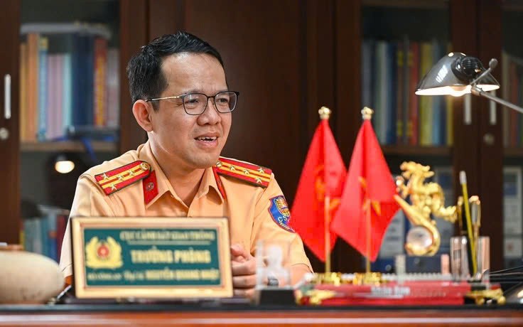 Đại tá Nguyễn Quang Nhật - Trưởng Phòng hướng dẫn tuyên truyền, điều tra, giải quyết tai nạn giao thông - Cục CSGT.