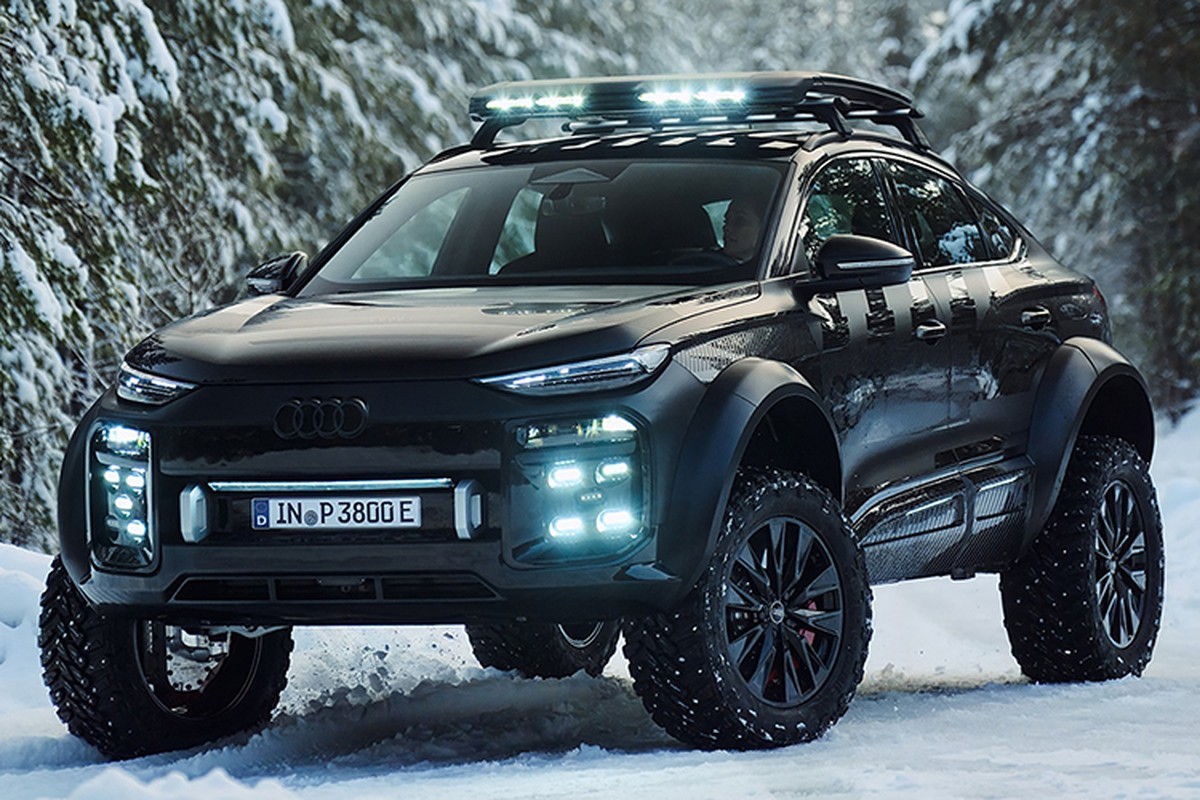 Hé lộ ô tô điện địa hình: 'Quái thú' Audi Q6 e-tron Offroad