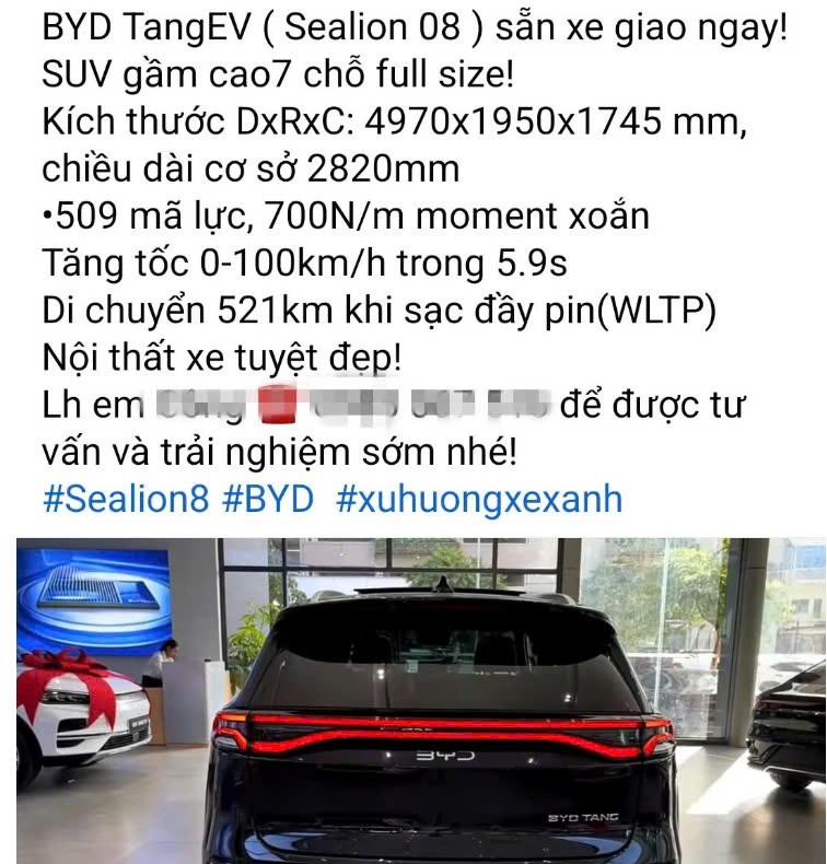 Việt Nam là thị trường đầu tiên BYD Tang EV đổi tên?