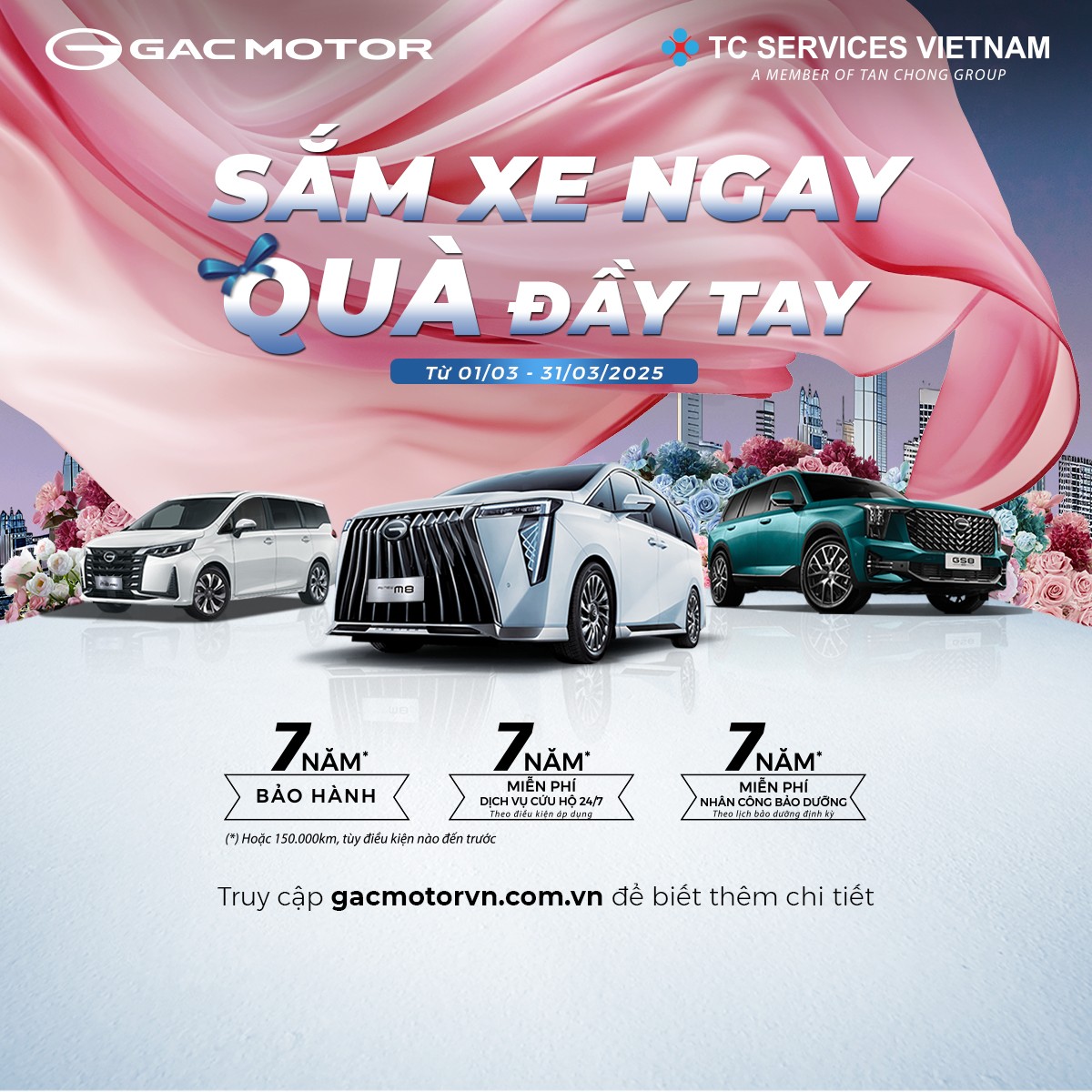 GAC tưng bừng ưu đãi với các chương trình khuyến mại trong tháng 3/2025