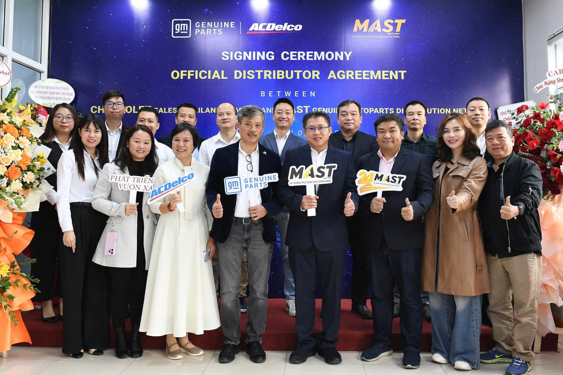Hệ thống phụ tùng ô tô chính hãng MAST chính thức phân phối phụ tùng xe GM tại Việt Nam