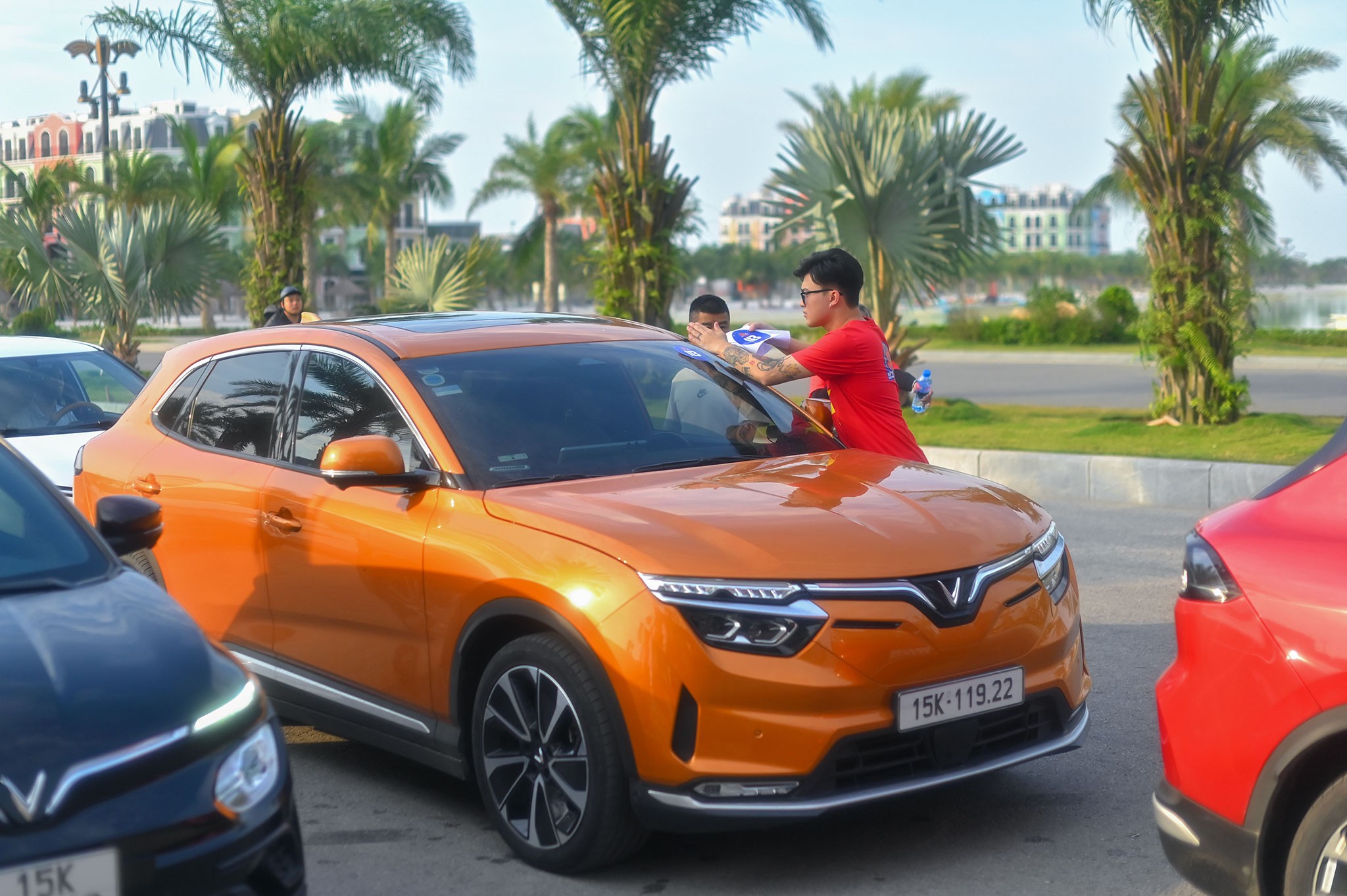 Sự kiện xếp xe chào mừng 70 năm giải phóng thành phố Hải Phòng