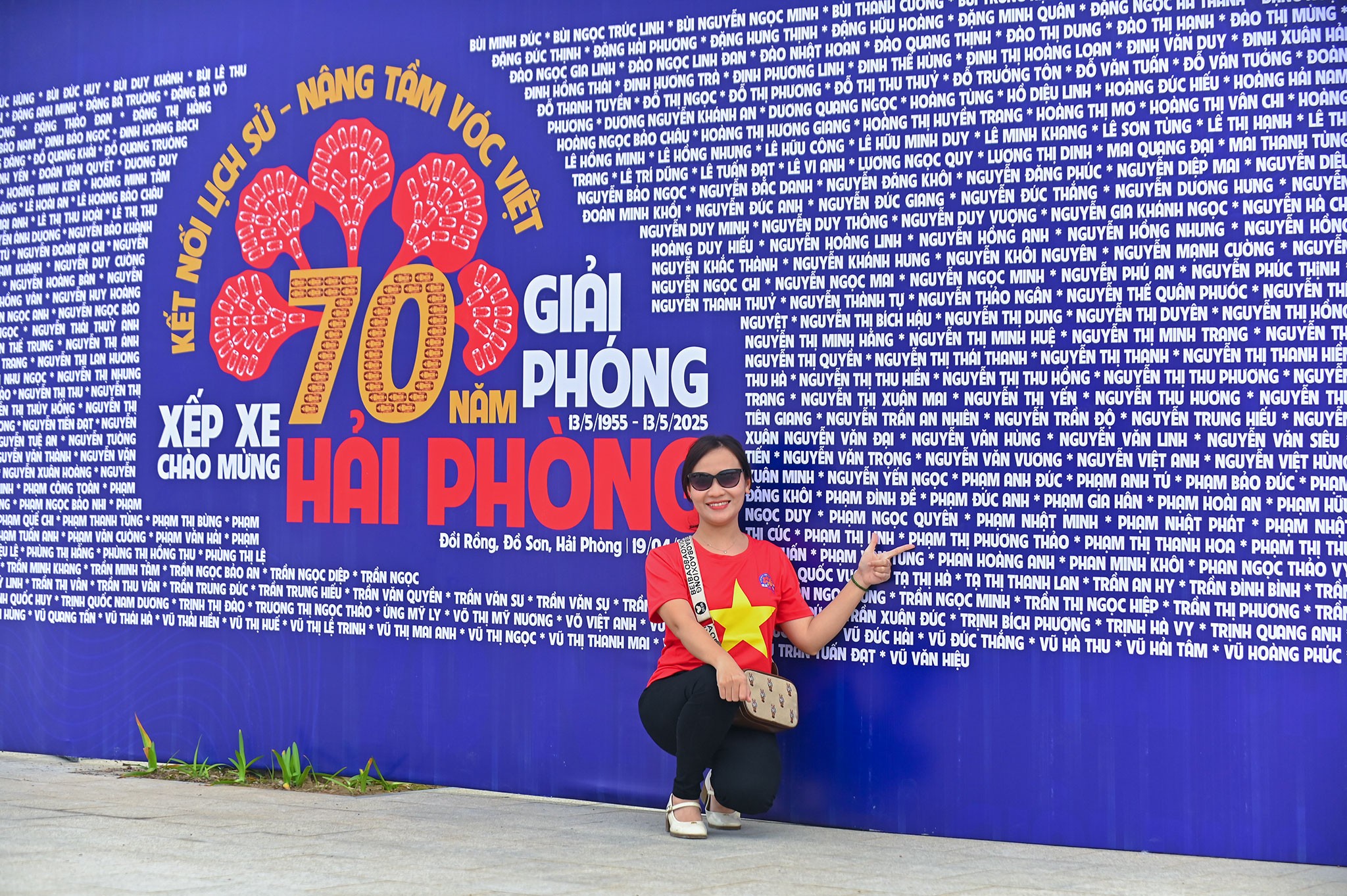 Sự kiện xếp xe chào mừng 70 năm giải phóng thành phố Hải Phòng