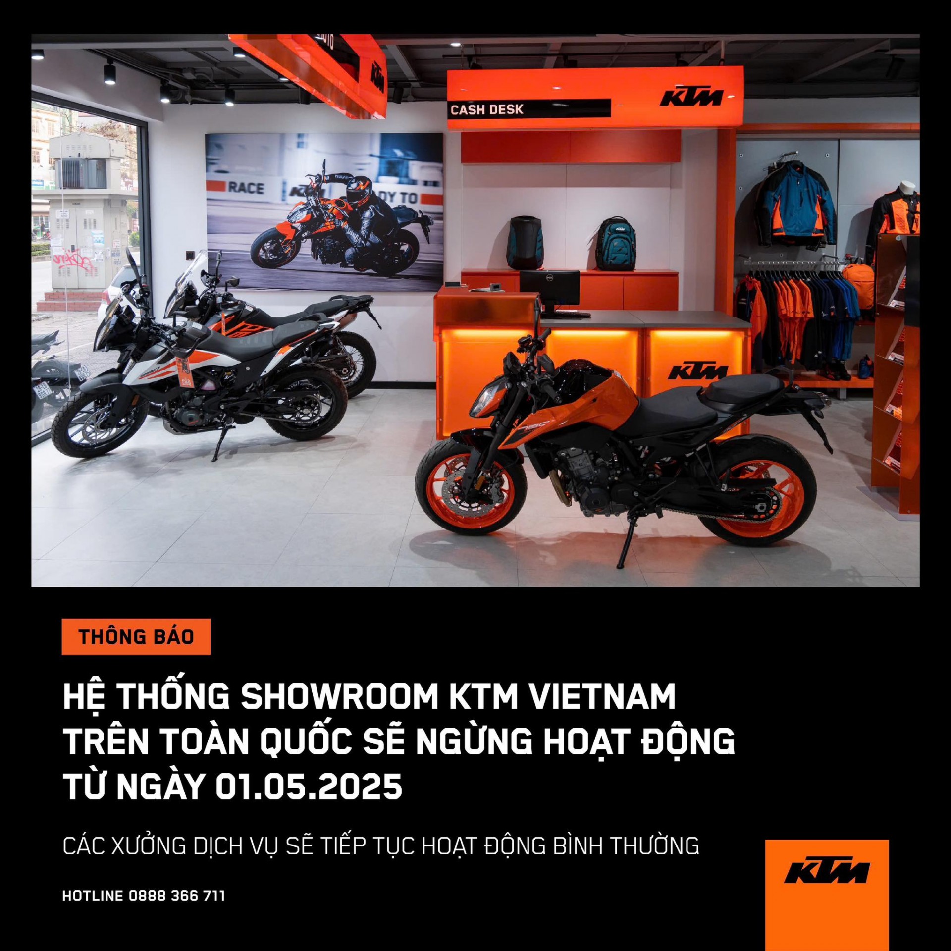 Husqvarna và KTM đóng cửa toàn bộ showroom, sắp rút khỏi thị trường Việt Nam KTM đóng cửa toàn bộ showroom