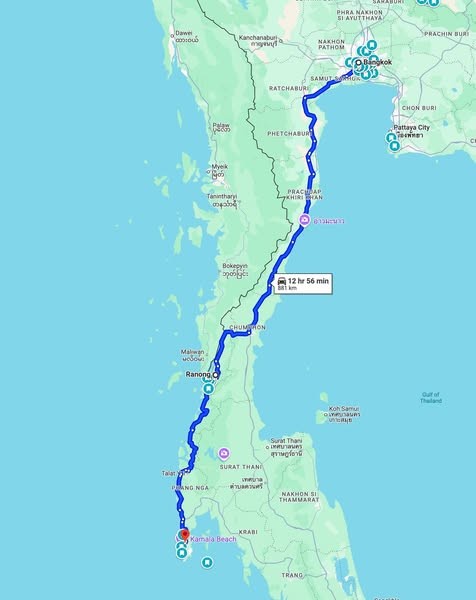 1.000 km từ Bangkok tới Phuket và kinh nghiệm thuê BMW tự lái ở Thái Lan