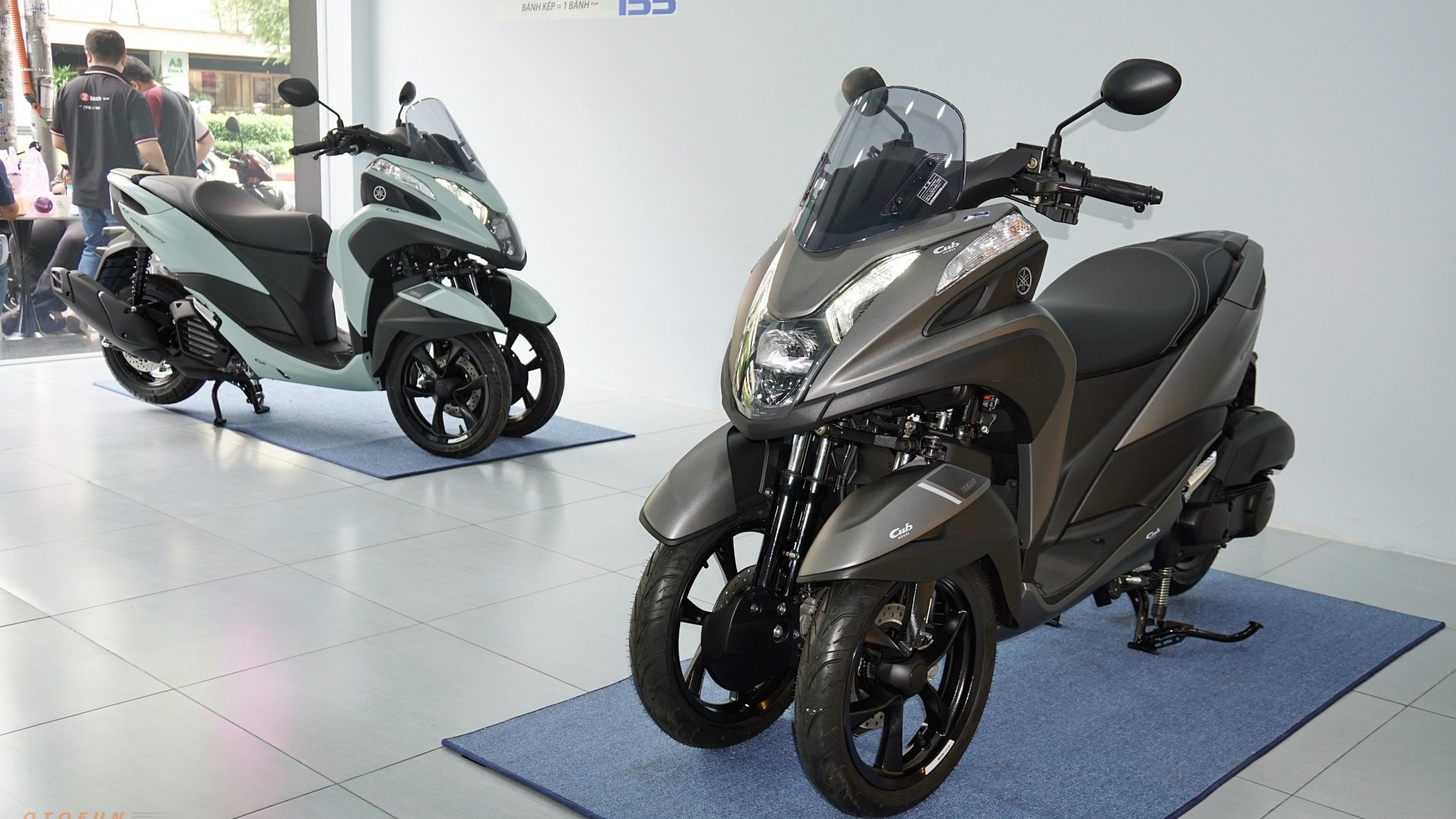 Xe tay ga 'bánh kép' Yamaha Tricity 155 xuất hiện tại Việt Nam