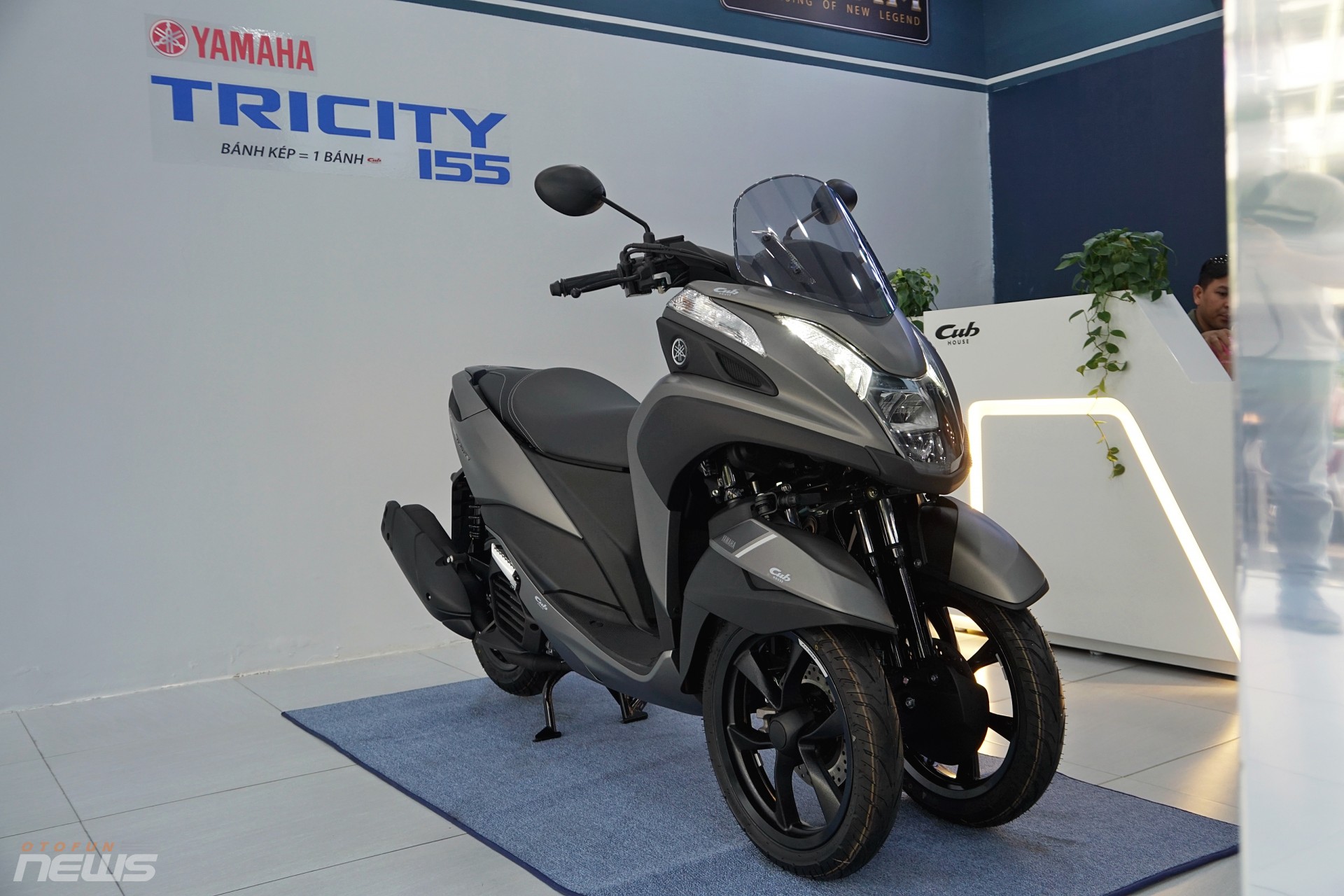 Xe tay ga 'bánh kép' Yamaha Tricity 155 xuất hiện tại Việt Nam