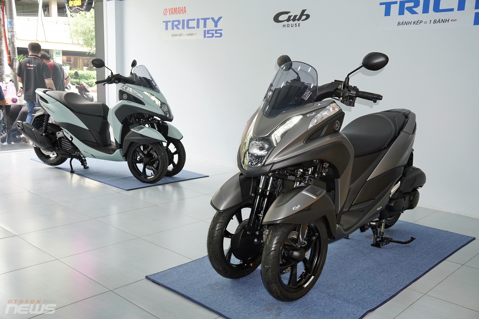 Xe tay ga 'bánh kép' Yamaha Tricity 155 xuất hiện tại Việt Nam