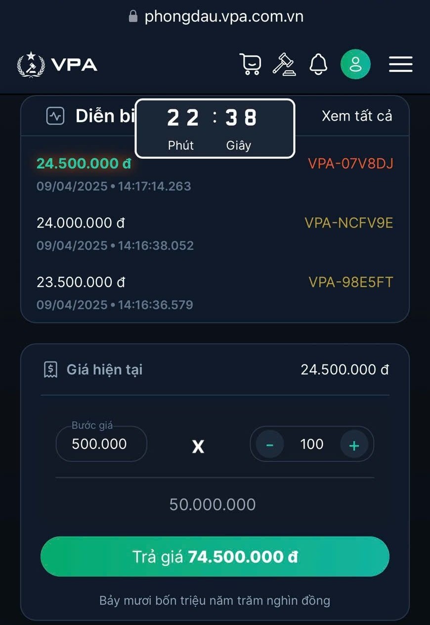 Trang web đấu giá biển số xe ô tô 2025