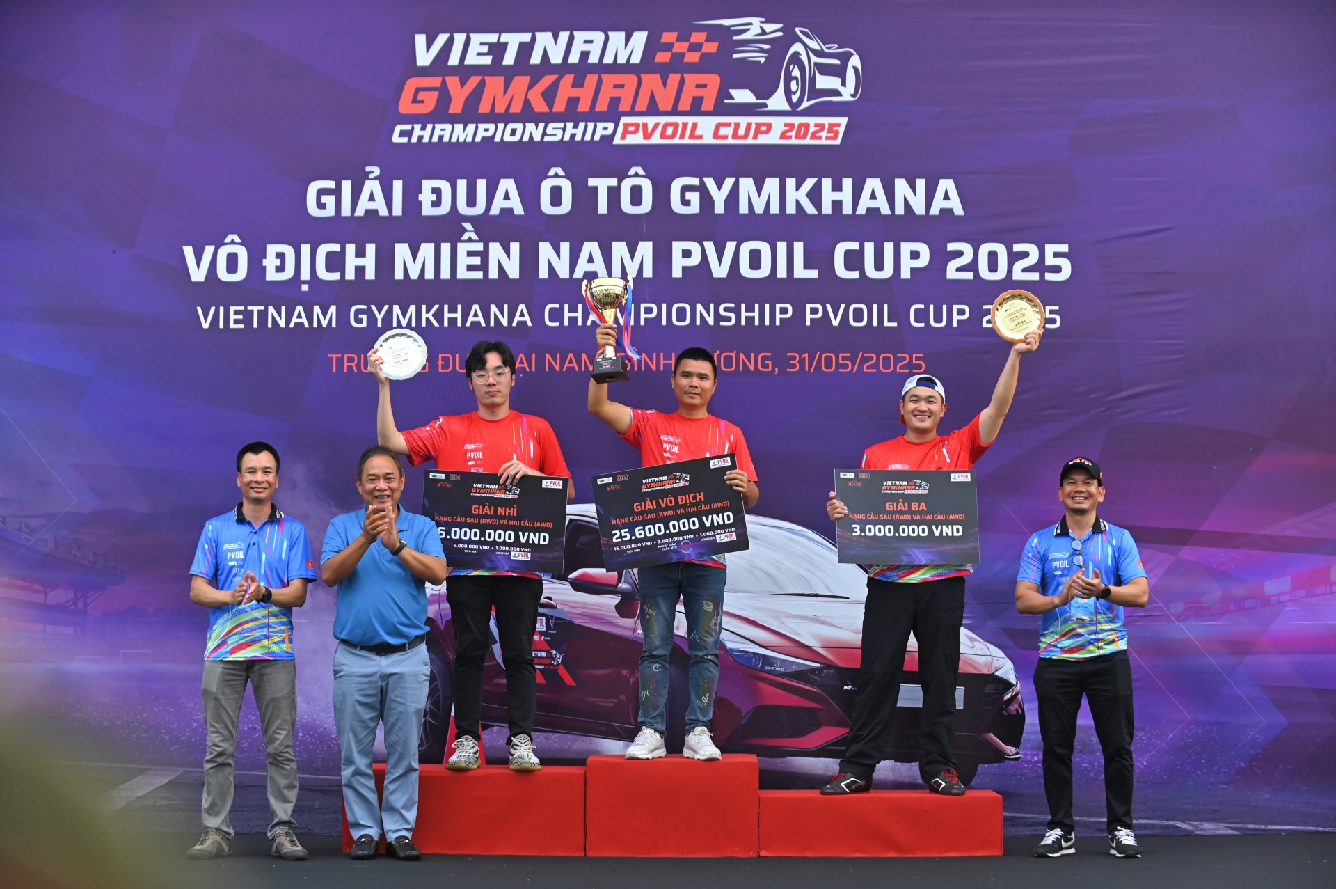 Giải Đua Ô tô Gymkhana Vô địch Miền Nam PVOIL Cup 2025 tìm ra các nhà vô địch