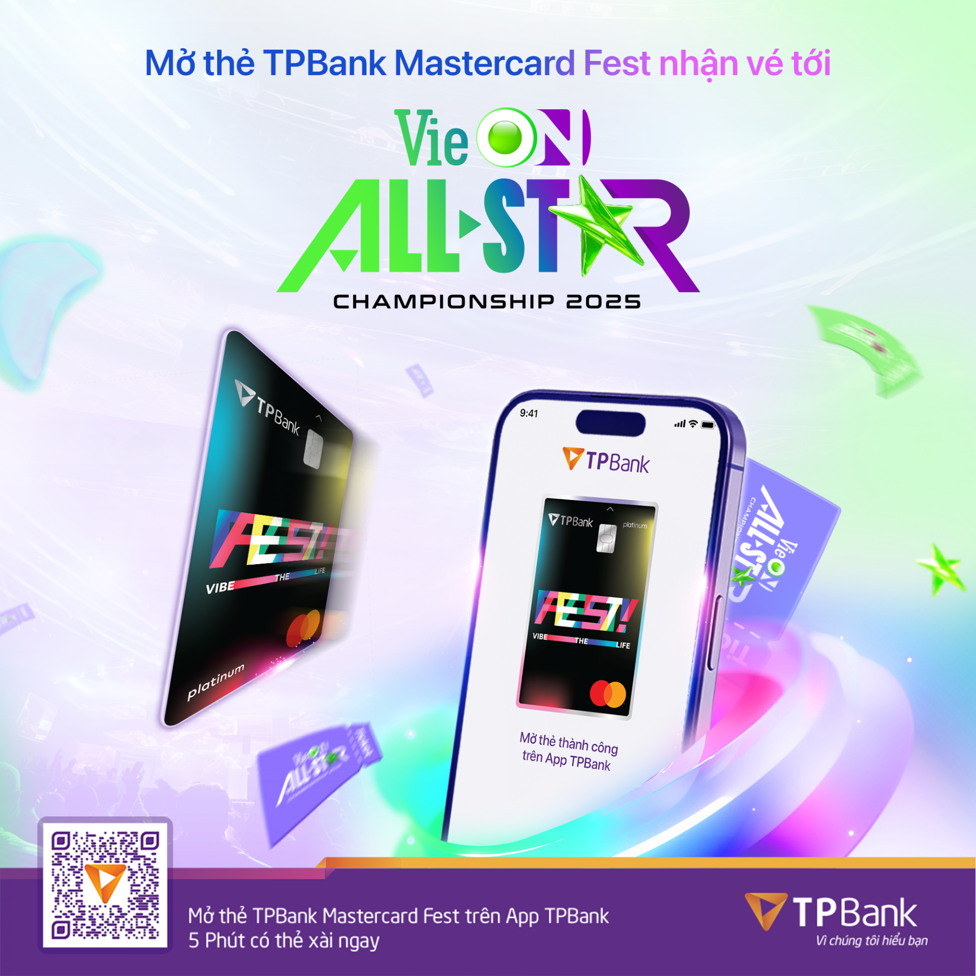TPBank Mastercard FEST: Thẻ tín dụng đầu tiên tại Việt Nam dành cho tín đồ concert và giải trí TPBank Mastercard FEST: Thẻ tín dụng đầu tiên tại Việt Nam dành cho tín đồ concert và giải trí