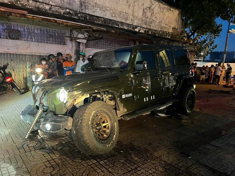 Đã xác minh danh tính chủ xe Jeep Wrangler gây tai nạn chết người ở TP.HCM