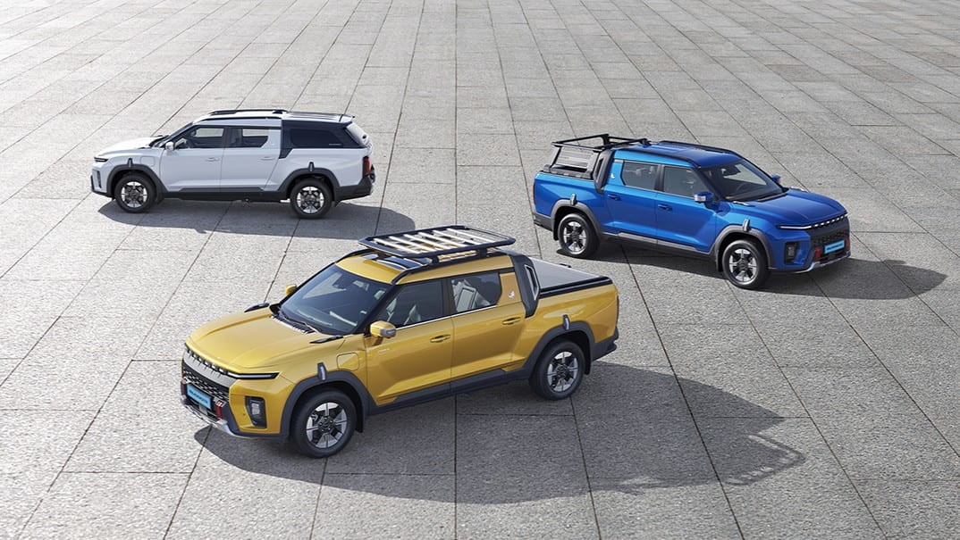 Musso EV  mẫu xe bán tải điện đầu tiên của Hàn Quốc