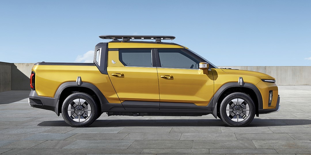 Musso EV  mẫu xe bán tải điện đầu tiên của Hàn Quốc