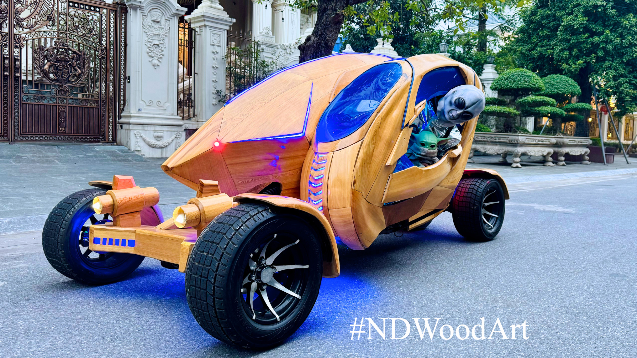 ND Woodart mang dàn xe gỗ 'có một không hai' đến Fun Wheels Festival Hạ Long 2025