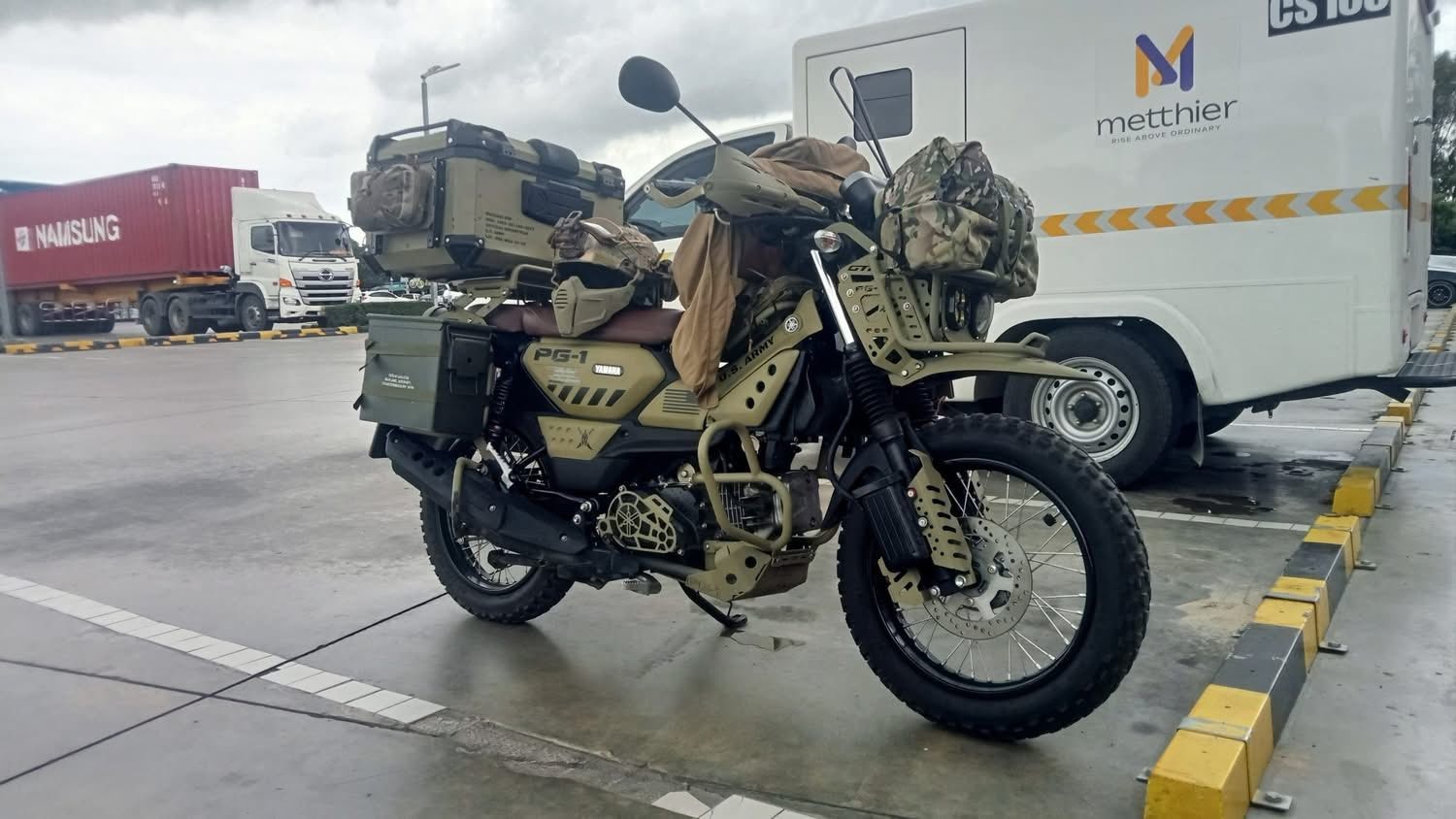 Lên full set Army cho Yamaha PG-1 đẹp như mơ, chủ xe vẫn bị cộng đồng mạng la ó