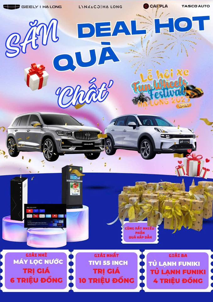 Lái thử ô tô tại Lễ hội Xe - Fun Wheels Festival Hạ Long 2025, cơ hội trúng xe máy Piaggio
