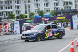 Honda Civic e: HEV RS phô diễn sức mạnh tại PVOIL VGC Miền Bắc 2025