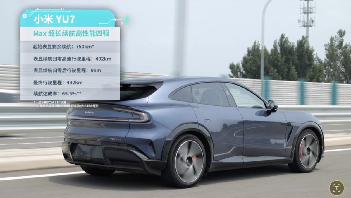 Xiaomi YU7 Max đạt gần 500 km thử nghiệm thực tế trên cao tốc, kém xa mức công bố chính thức