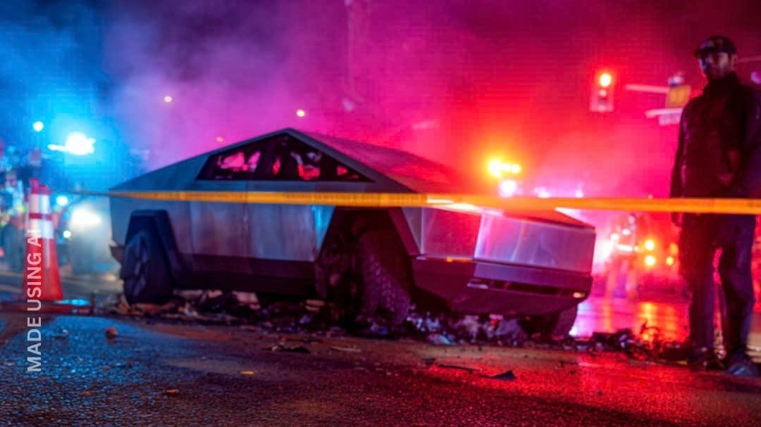 Không mở được cửa, chủ xe Tesla Cybertruck kẹt trong chiếc xe bốc cháy, tử vong