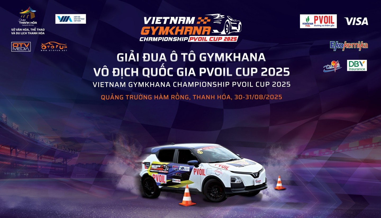 Giải đua ô Tô Gymkhana Vô Địch Quốc Gia PVOIL Cup 2025 chốt lịch trình tại Thanh Hóa Giải đua ô Tô Gymkhana Vô Địch Quốc Gia PVOIL Cup 2025 chốt lịch trình tại Thanh Hóa